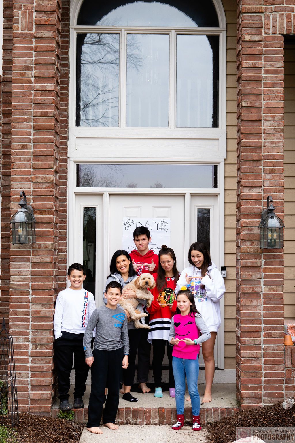 At Our Doorstep pictures of family during the pandemic