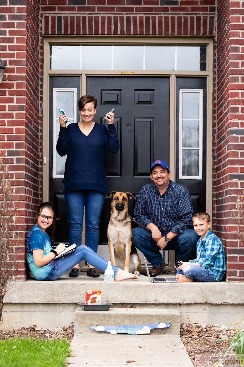 At Our Doorstep pictures of family during the pandemic