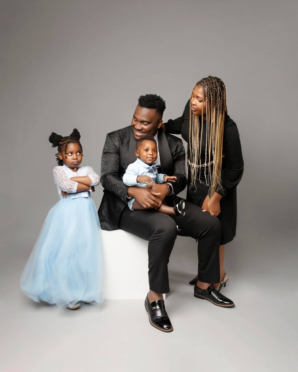 Family candid portrait