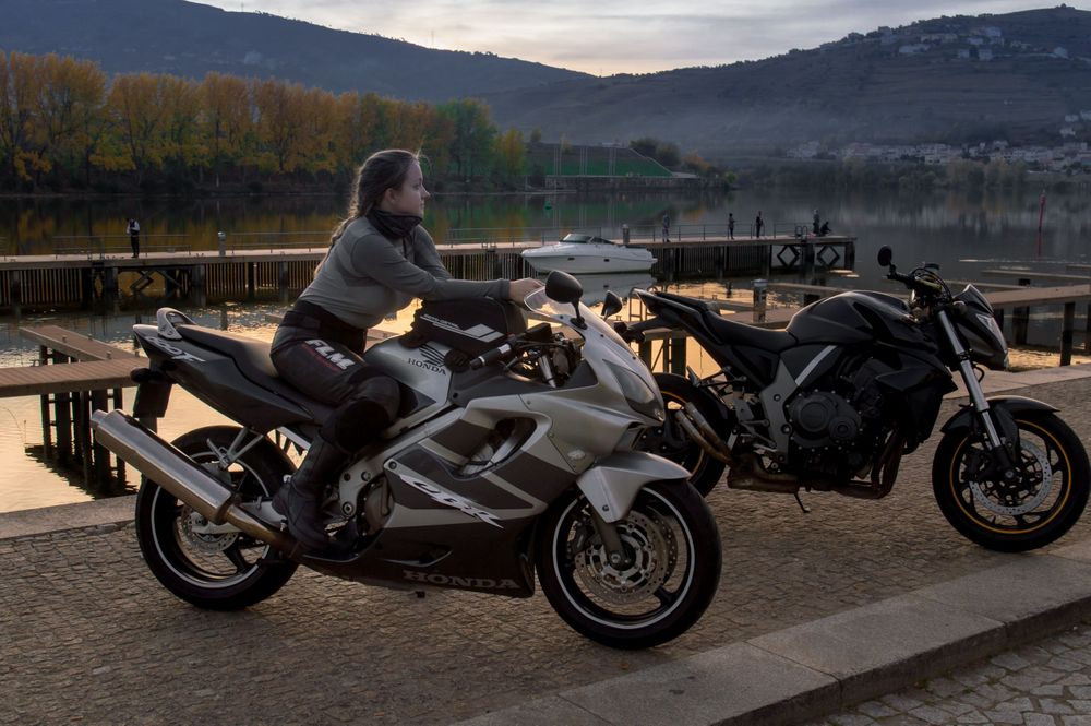motorbike portrait Honda CBR600F Peso da Régua