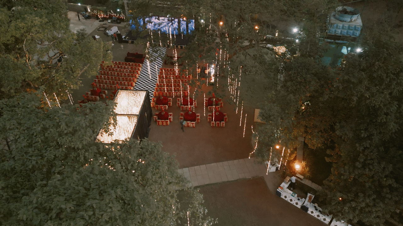 wedding photographer in Jaipur capturing wedding venue decor