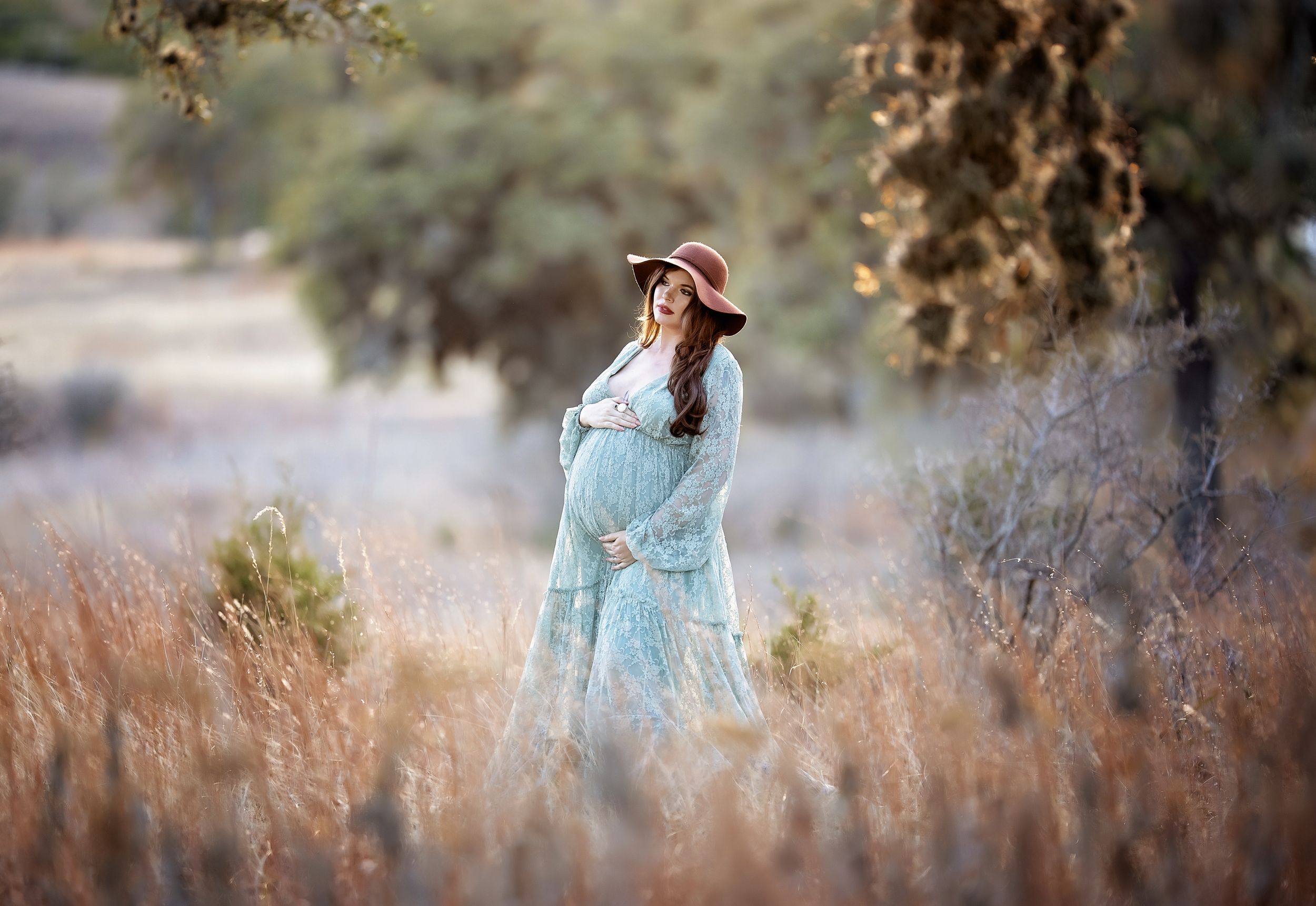 san antonio sunset maternity session