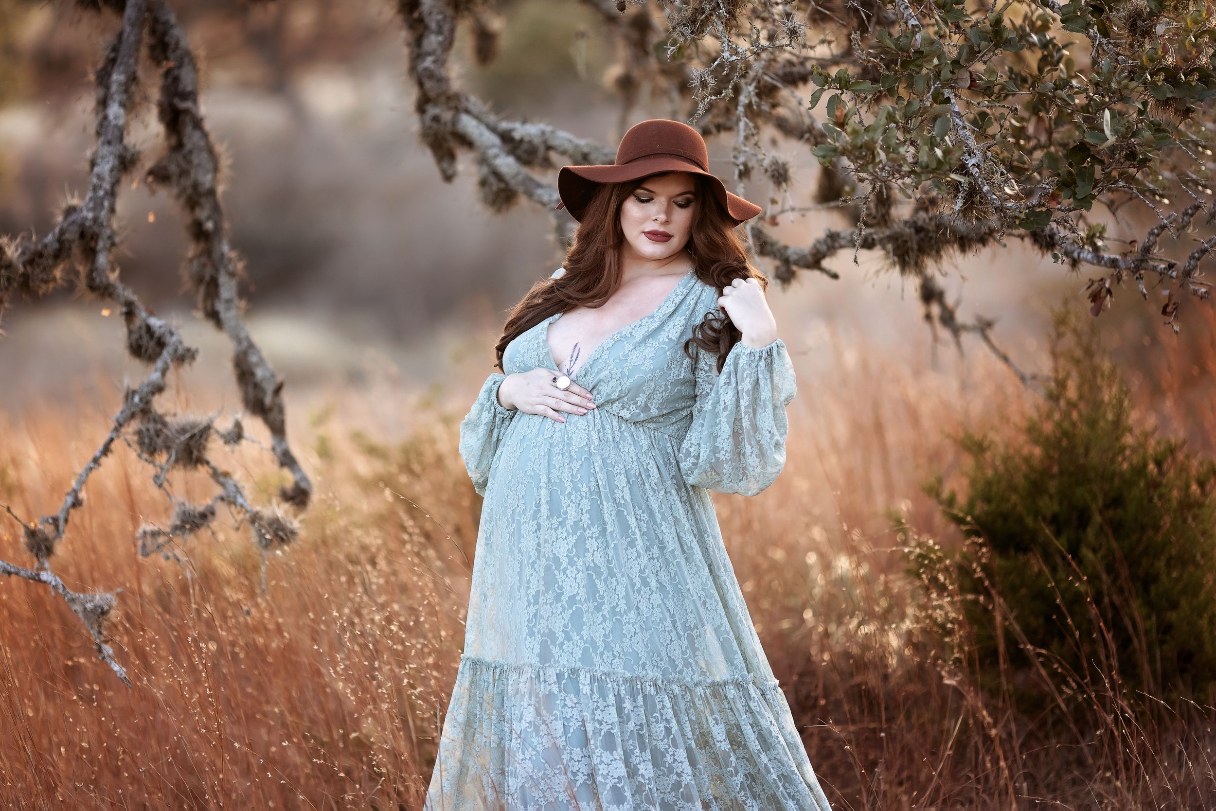 san antonio sunset maternity session