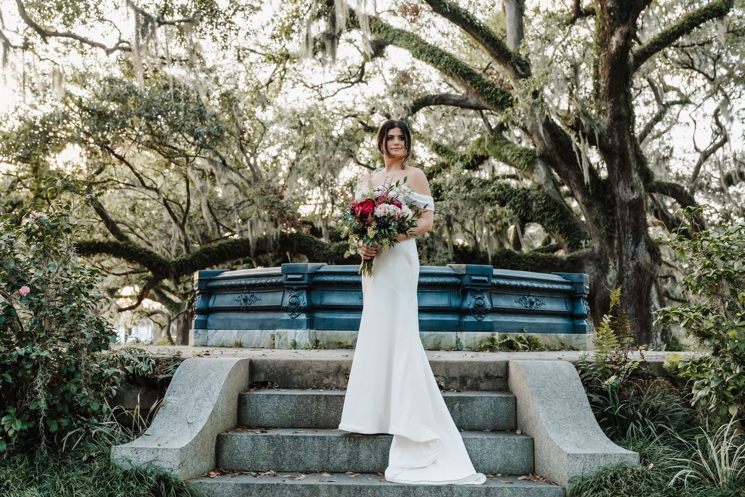 City Park, New Orleans, elopement, Owen-Butler Fountain, City Park Avenue, bridals