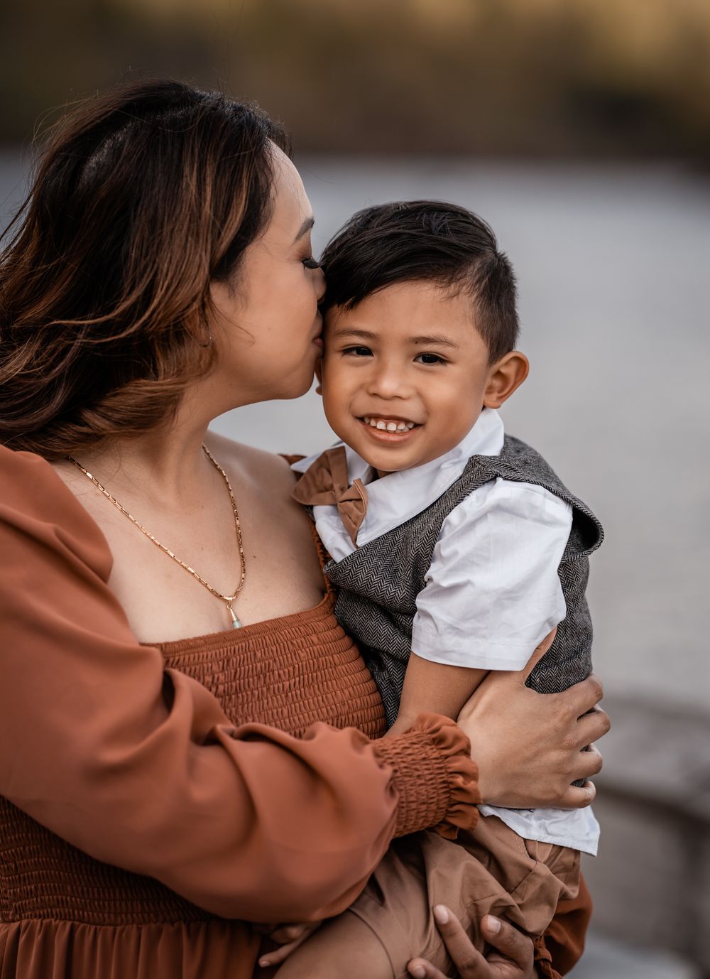 Lake family portrait session by wander and wild photography