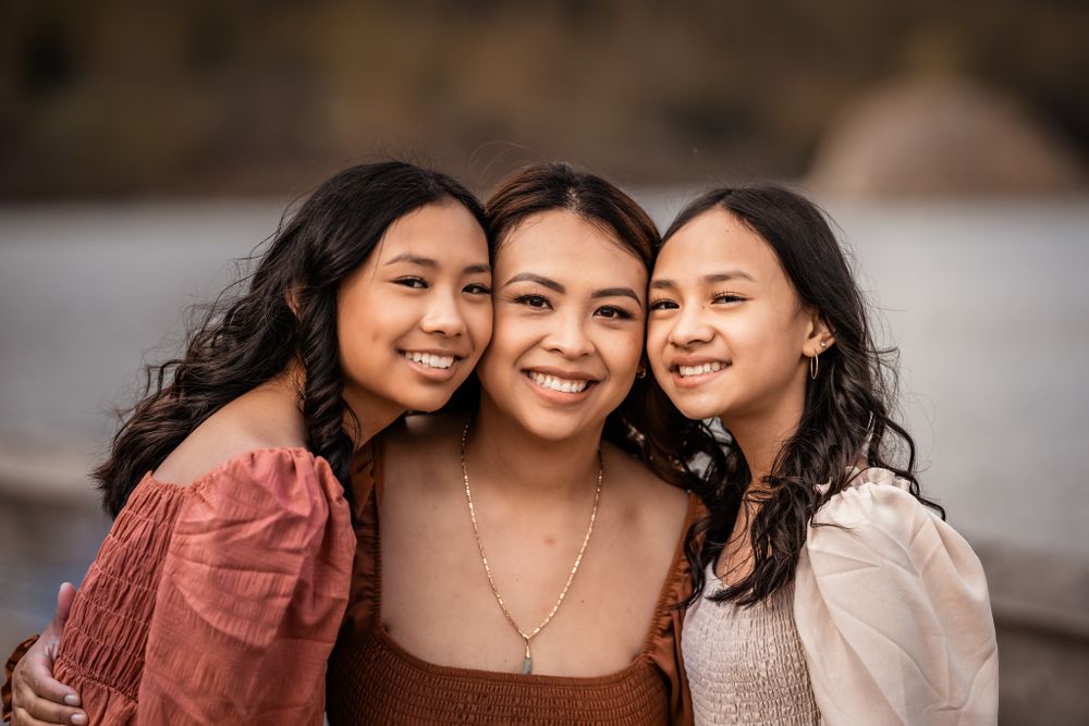 Lake family portrait session by wander and wild photography