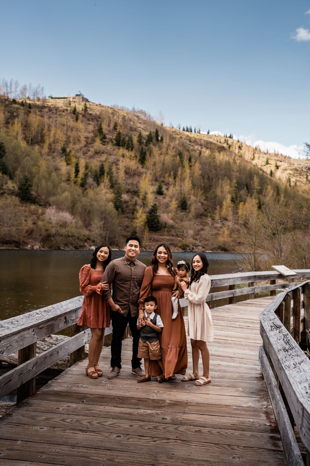 Lake family portrait session by wander and wild photography