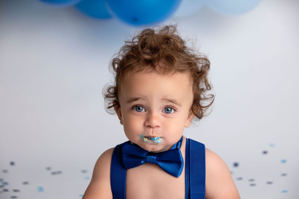 One Year Cake Smash Fun Photoshoot Cleveland Ohio