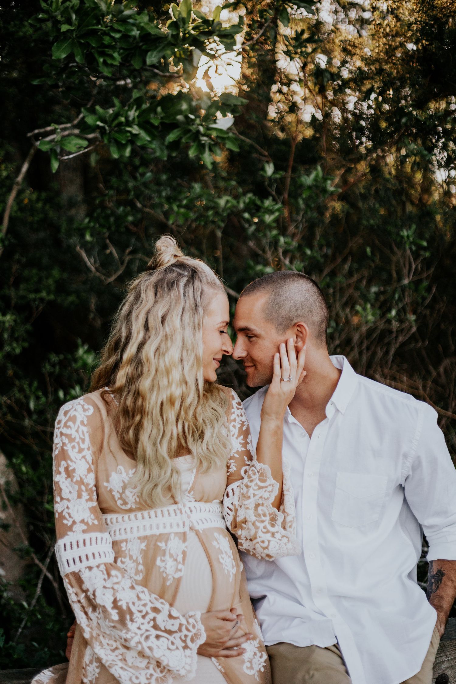 forest maternity photos