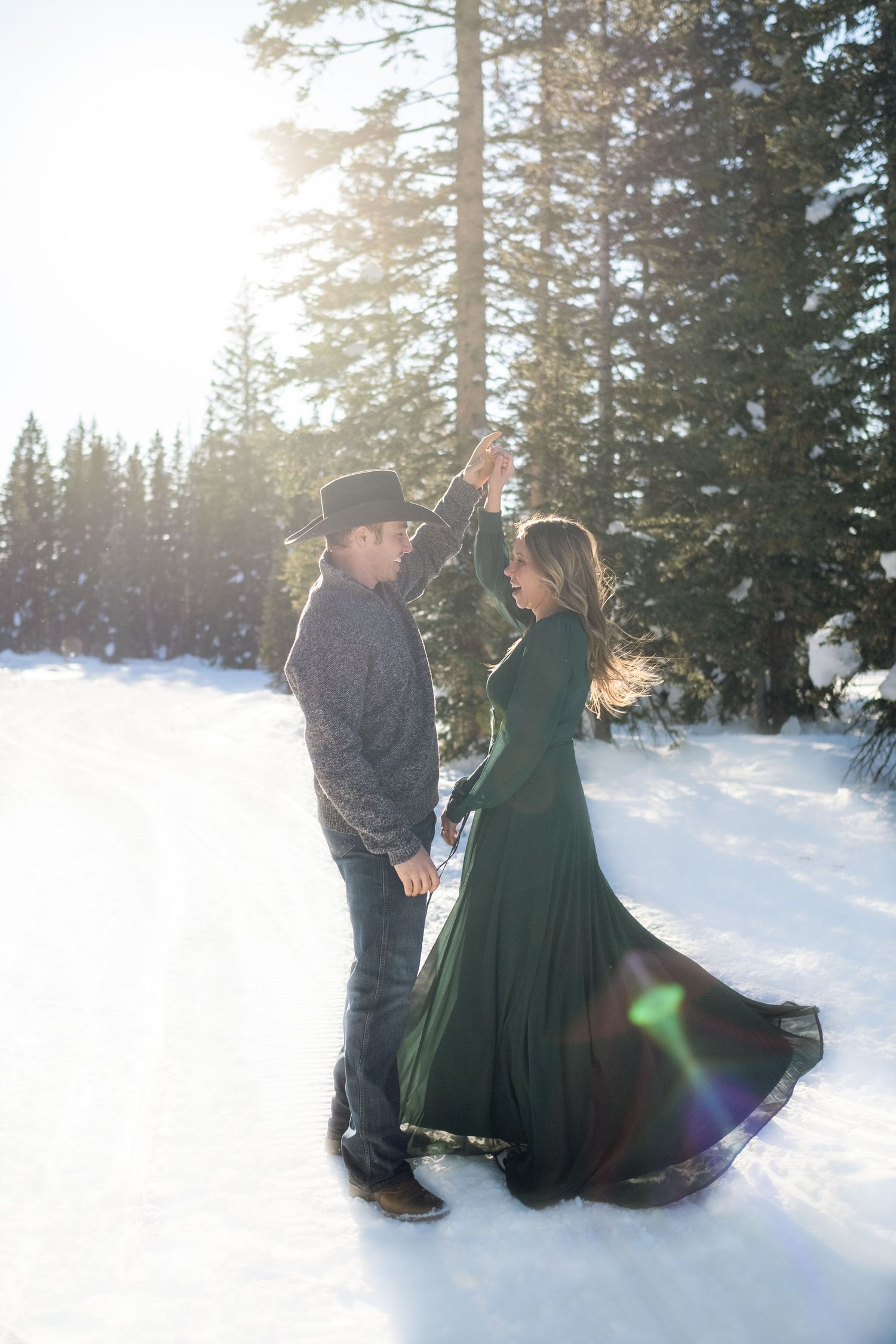 Engagement photography on the Grand Mesa, Colorado