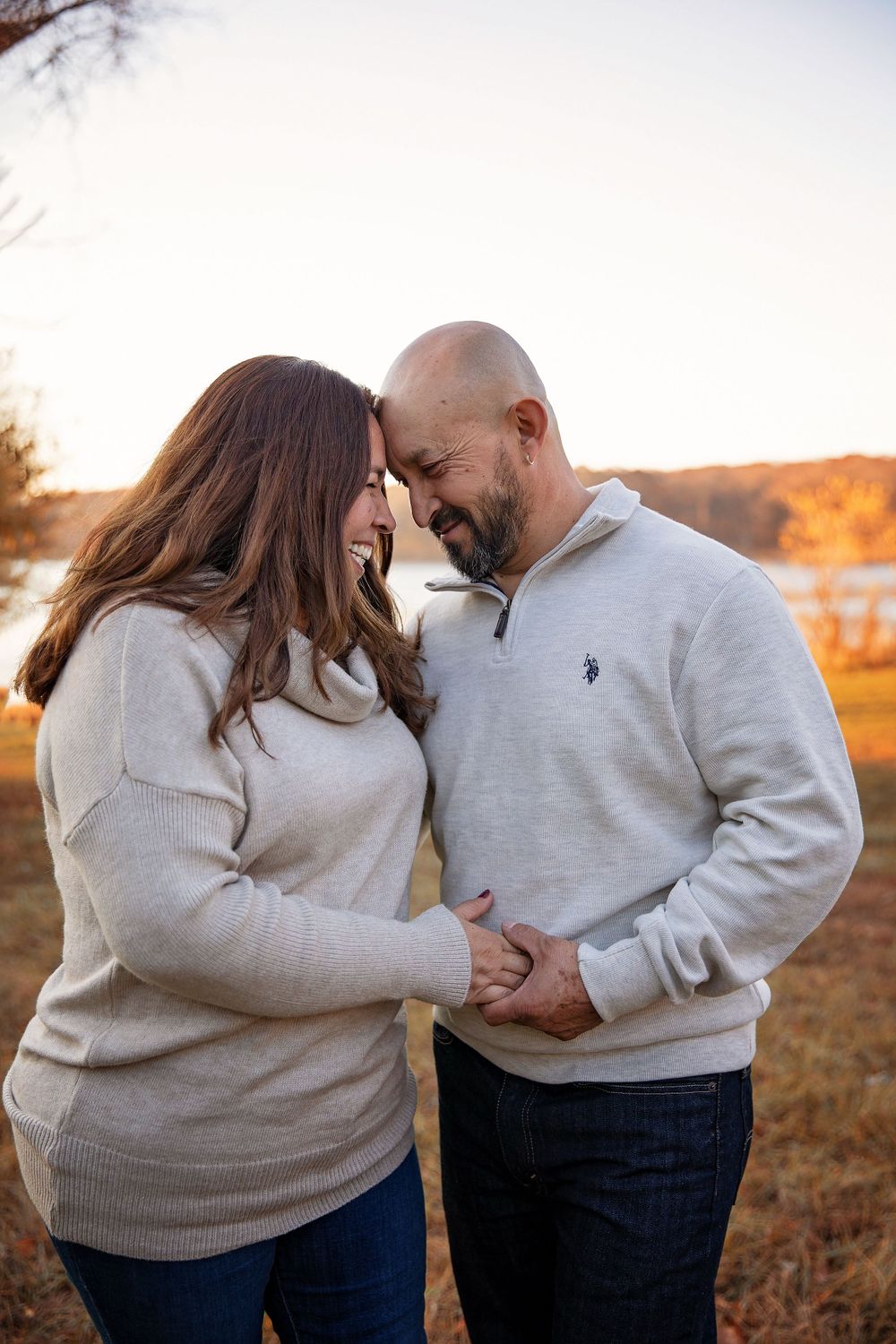 Engagement  Chicago Photographer Sandra Rodriguez Photography  Maple lake fall session