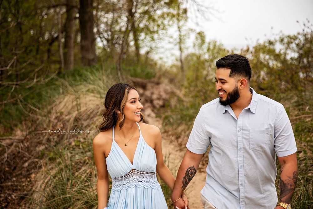Engagement  Chicago Photographer Sandra Rodriguez Photography  chicago parks indiana dunes  beach session