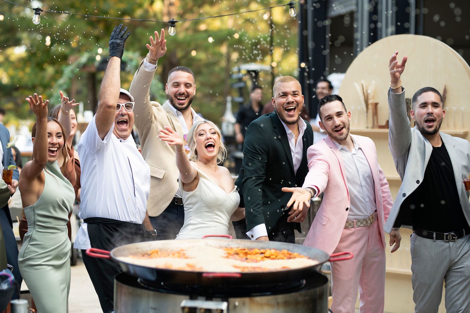 wedding Reception food fun at Sanctuaire Atelier.