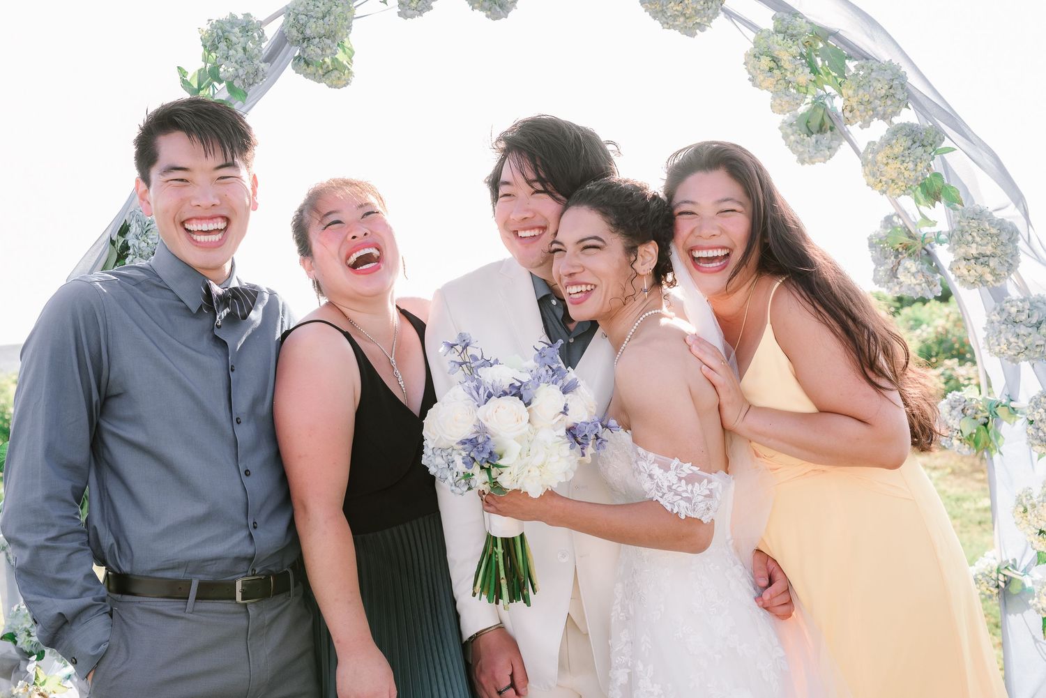 Group photos at Melodie & Kevin's Wedding at Cape Cod, MA