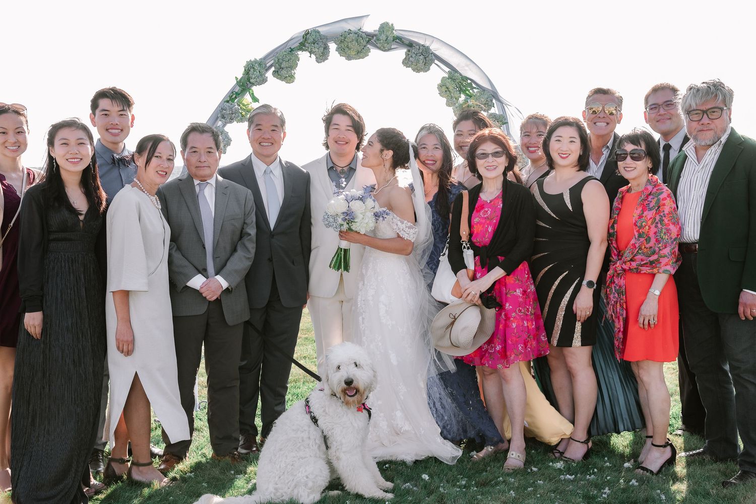 Group photos at Melodie & Kevin's Wedding at Cape Cod, MA