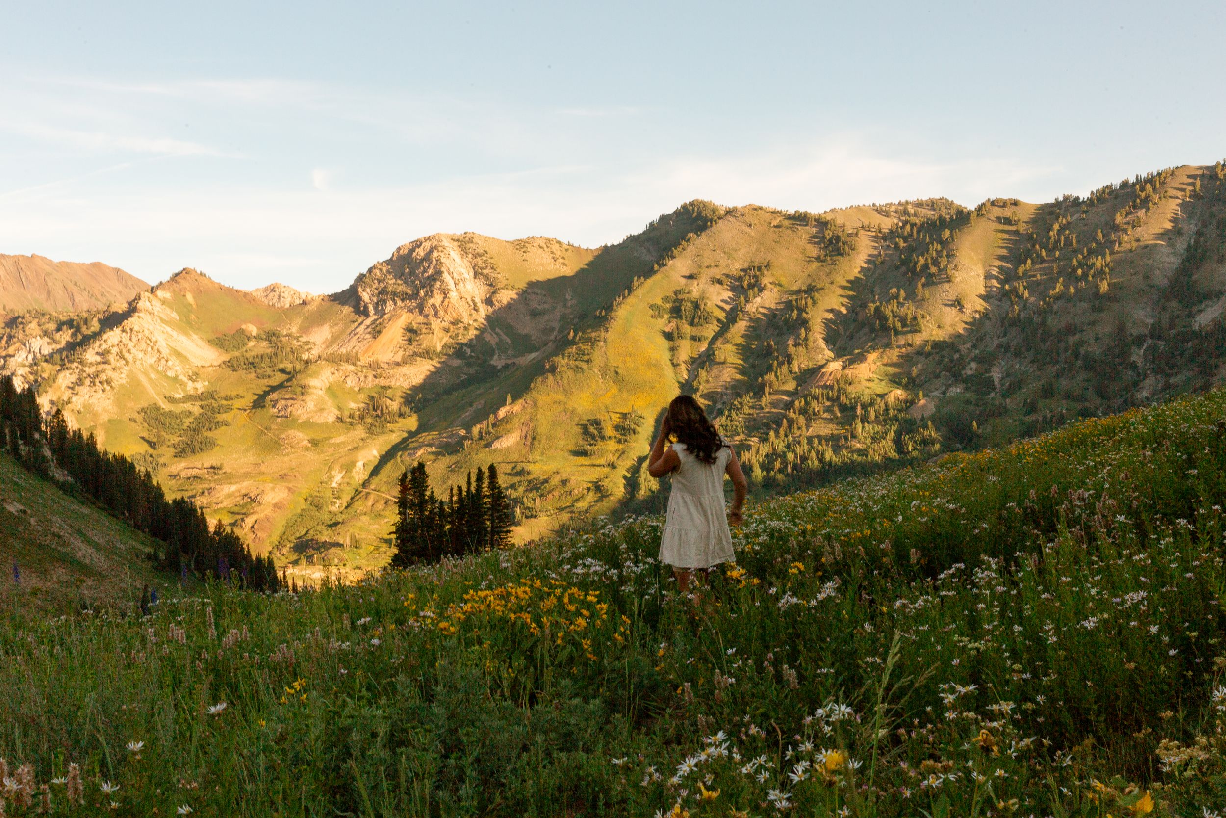 sunrise portrait session in the summer at Albion basin