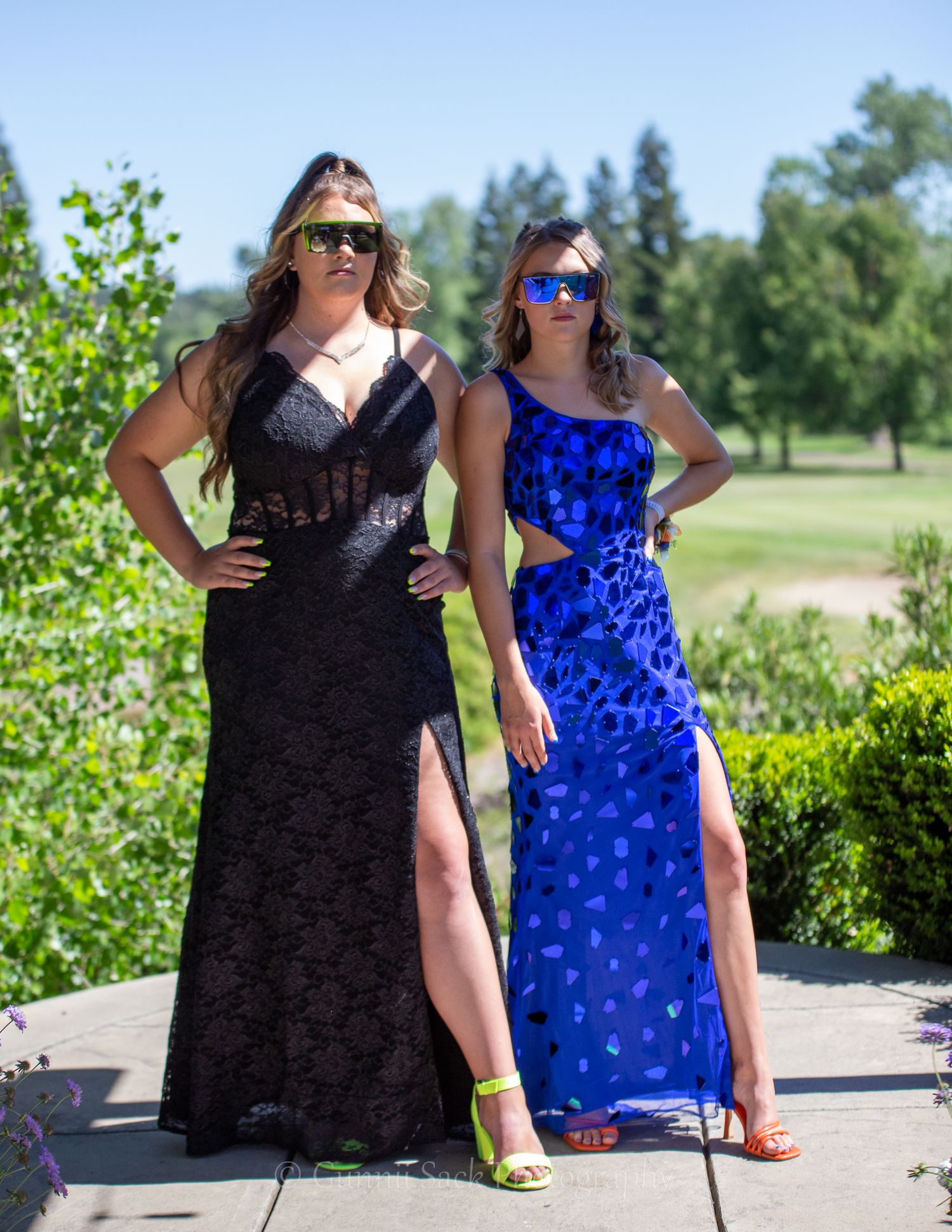 gunnii sack photography, valley springs golf course, calaveras high school prom, prom photo shoot,