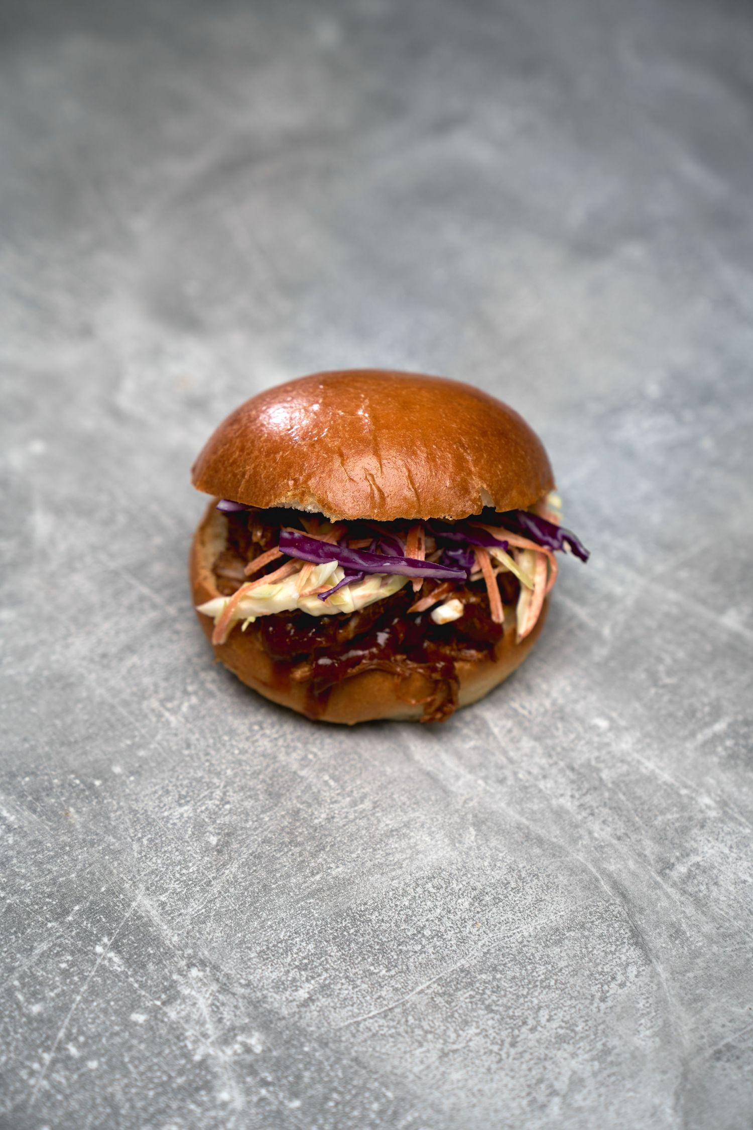 Food Photography - Burger - Pulled pork slaw brioche - Alexander Malric-Smith Photography
