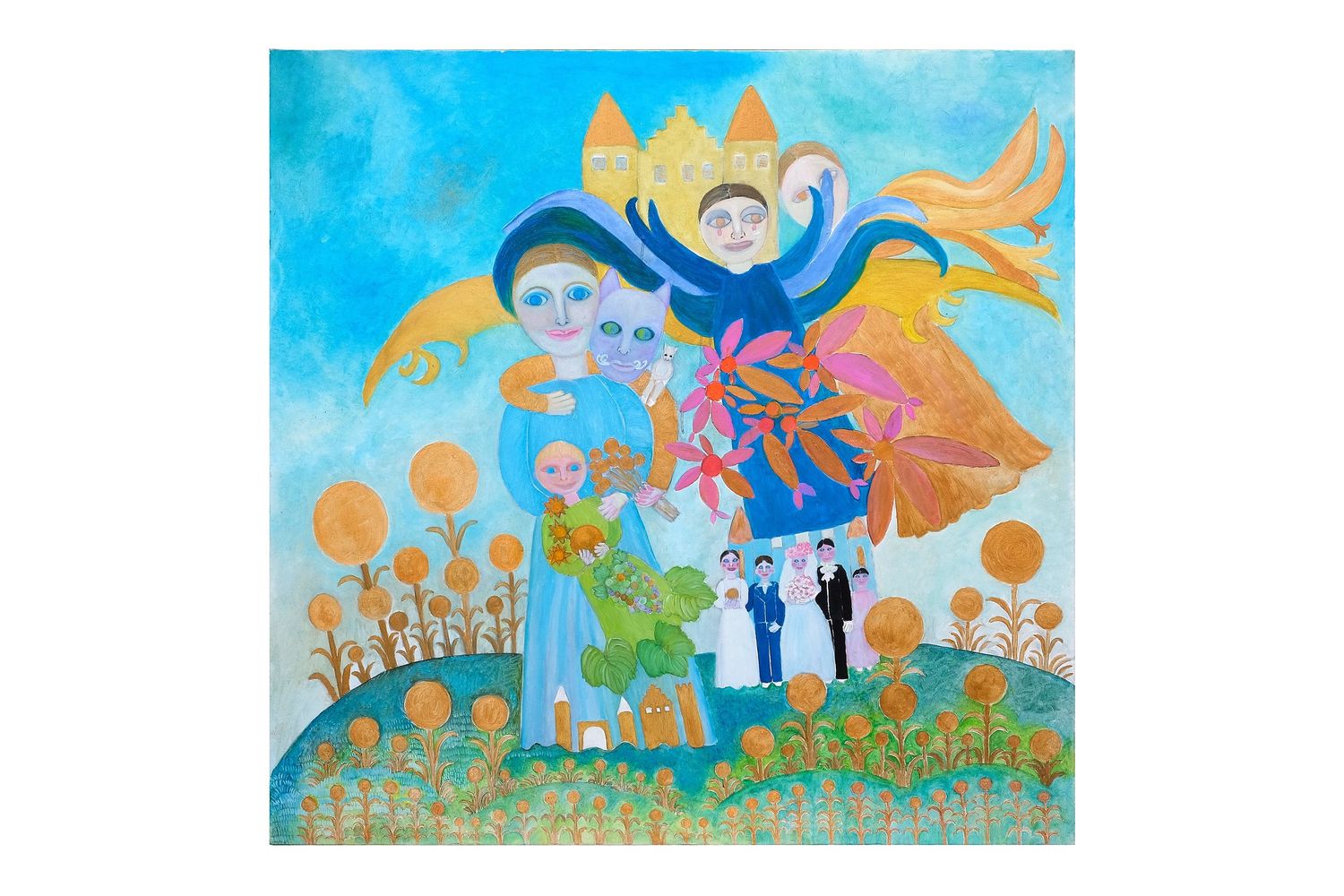 L'ange qui pleurait des larmes de rosée - Toile de Marie Saleun