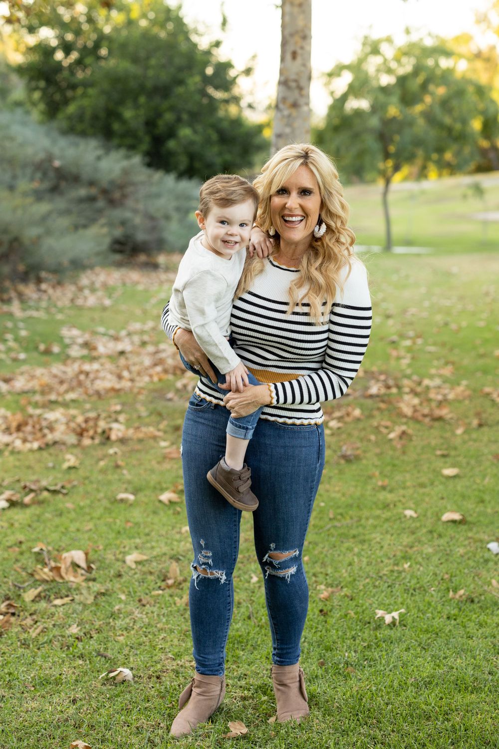 Family photography session Southern California with grown children and grandchild