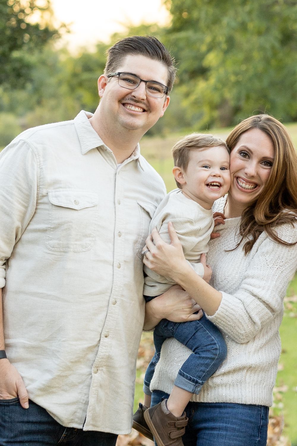 Family photography session Southern California with grown children and grandchild