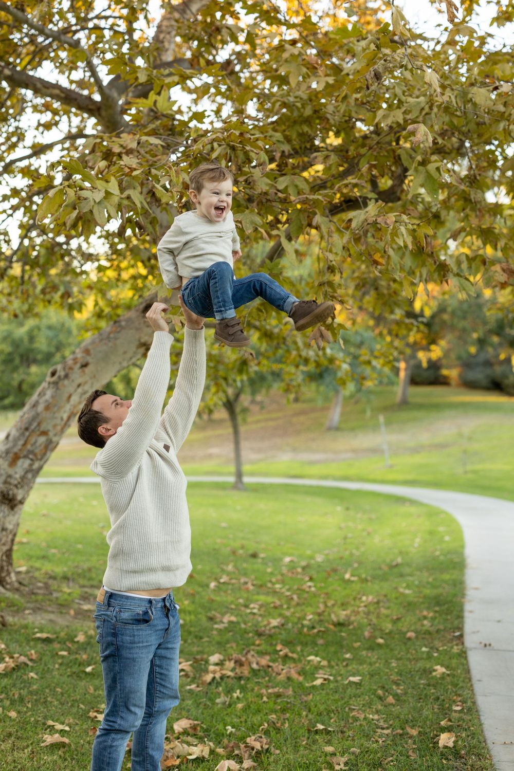 Family photography session Southern California with grown children and grandchild