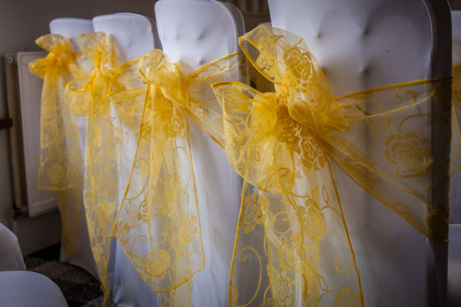 Three Counties Wedding Photography Chair Sash