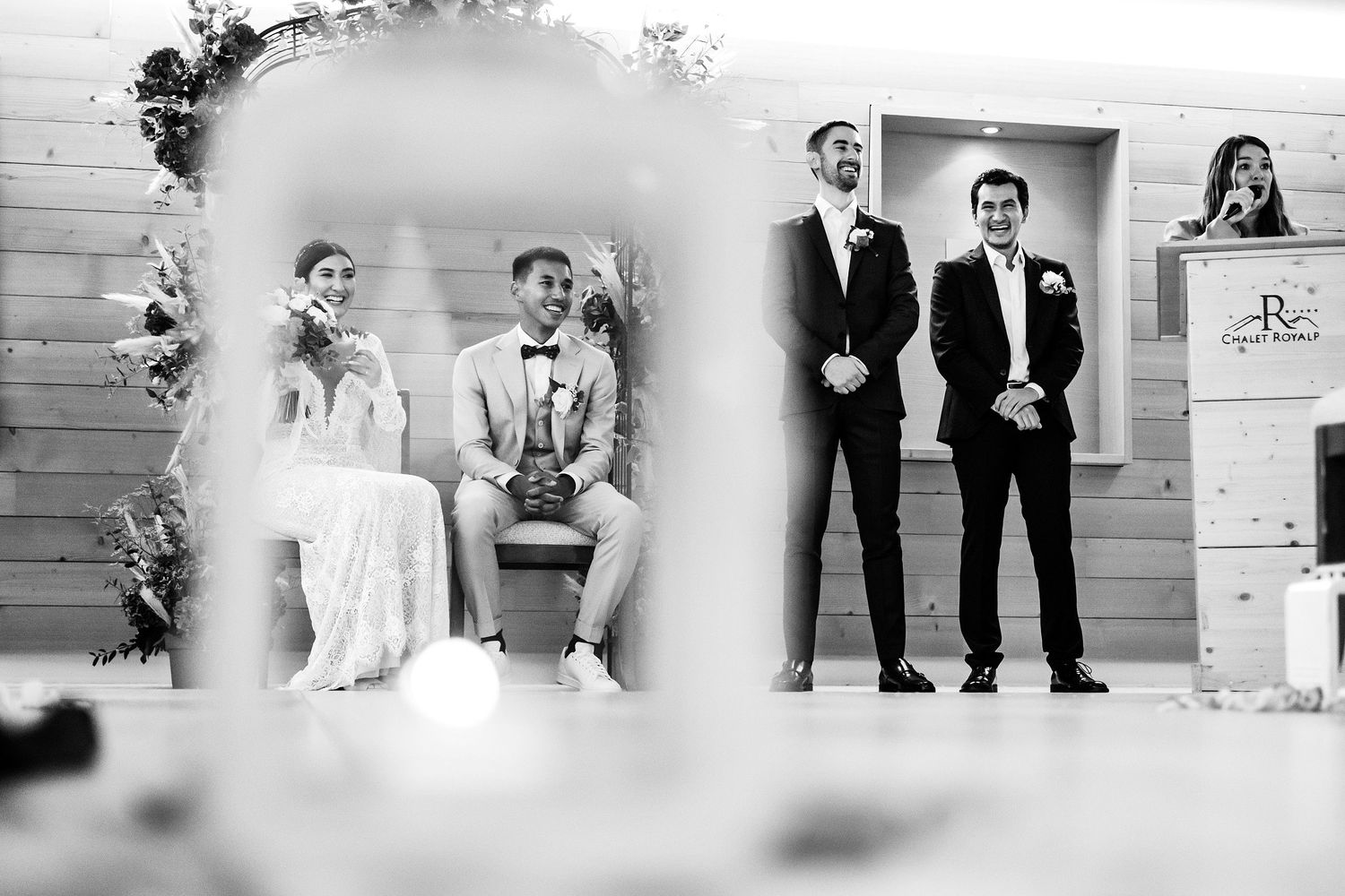 TLOOK photographe de mariage de style documentaire, au royalp à villars cérémonie de mariage