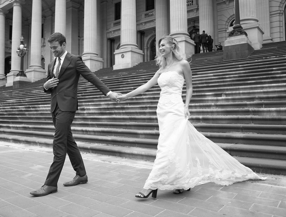 Wedding Bride Groom Portrait Event Photography Melbourne Western Suburbs Celebration Memories Parliament House