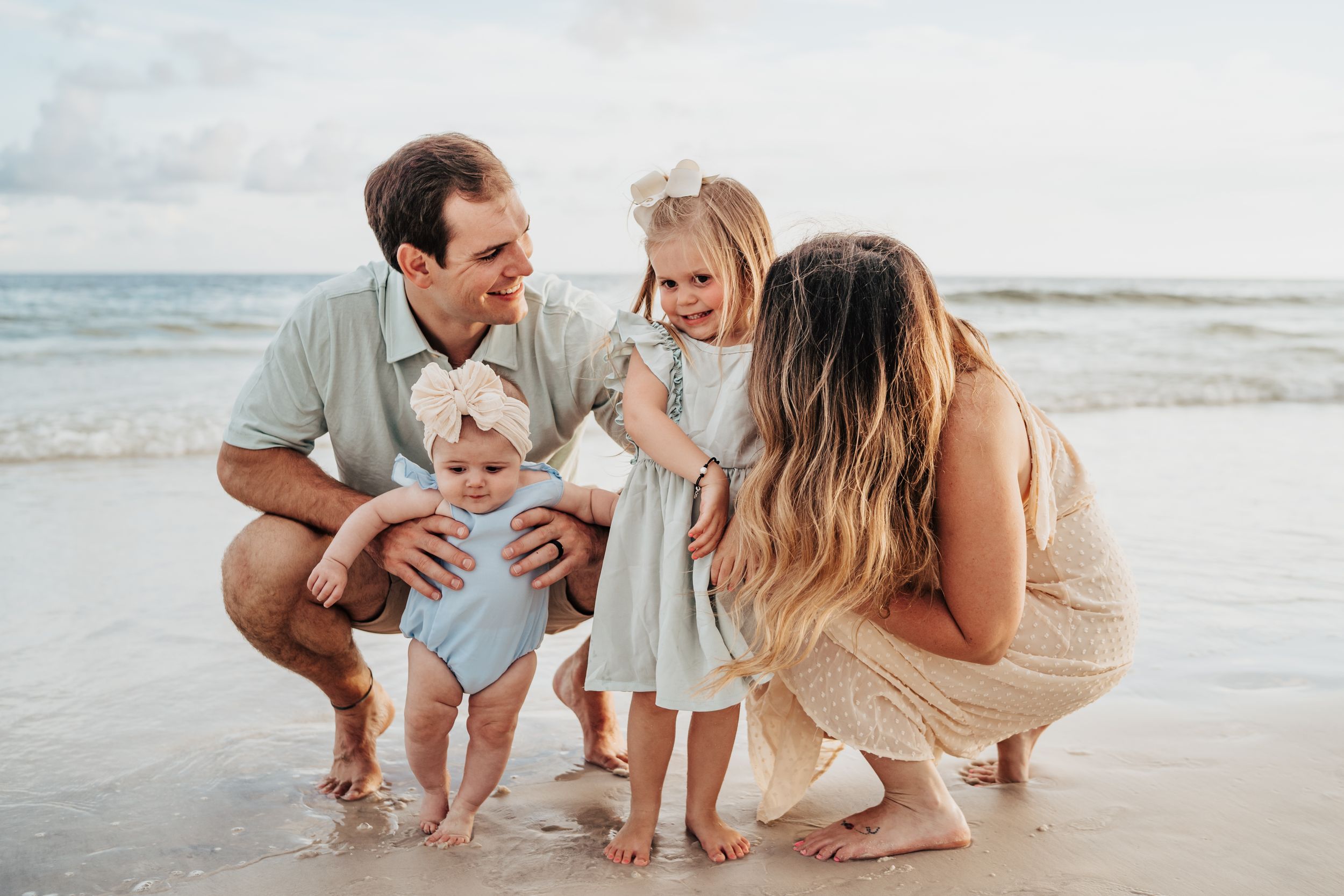 Extended Multi-Generational Family Beach Photo Session Rosemary Beach Florida