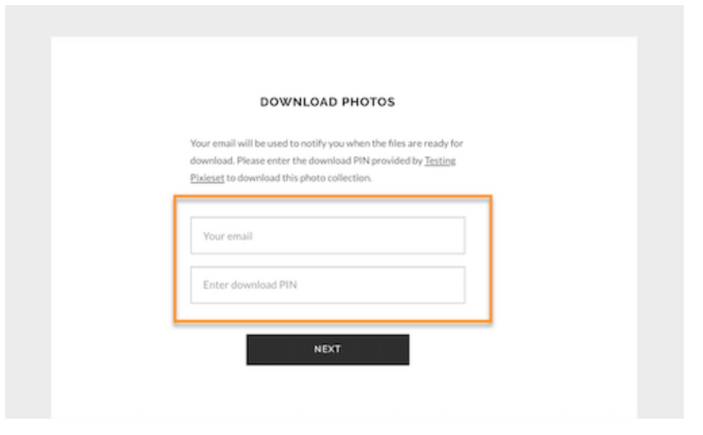 How to download images on Pixieset