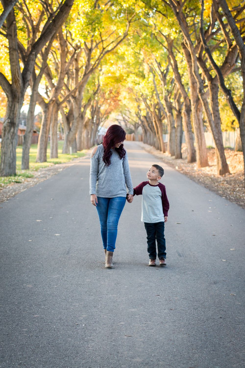 Mother son in Corrales, New Mexico