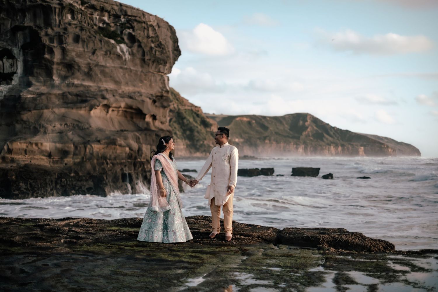Jerusha & Raymond - Engagement Photoshoot at Muriwai Gannet Colony