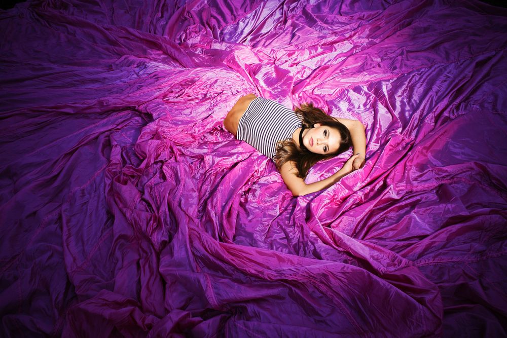 kentucky Lexington Georgetown Cynthiana Senior photographer parachute dress shoot