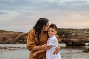 mother's day photoshoot, mum and son photo