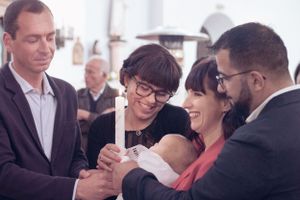 batizado pais e padrinhos vela de batismo