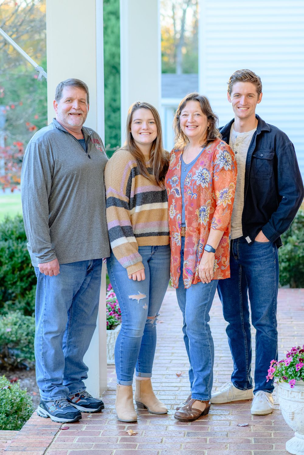 family grown kids portrait