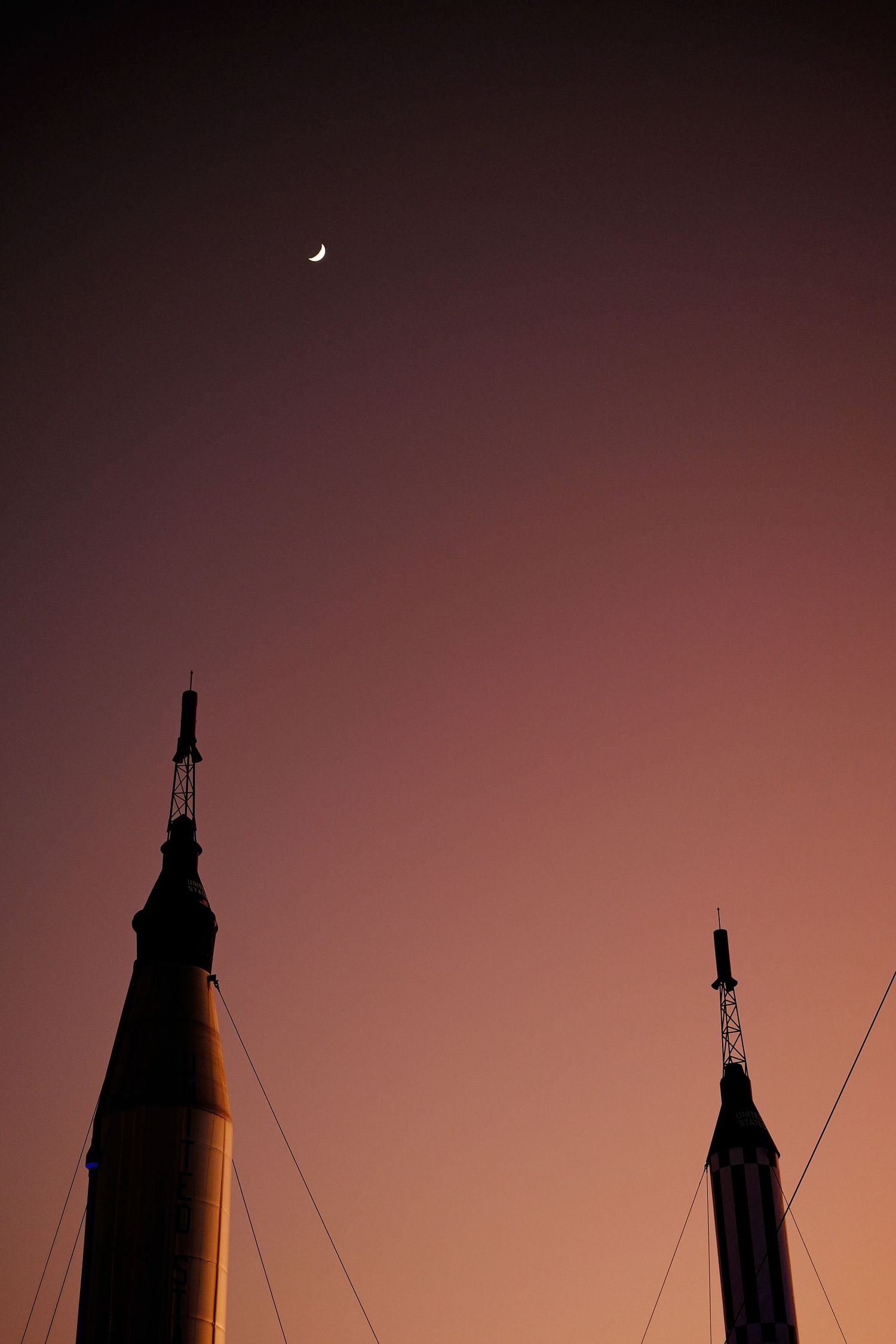 The Rocket Garden at Sunset