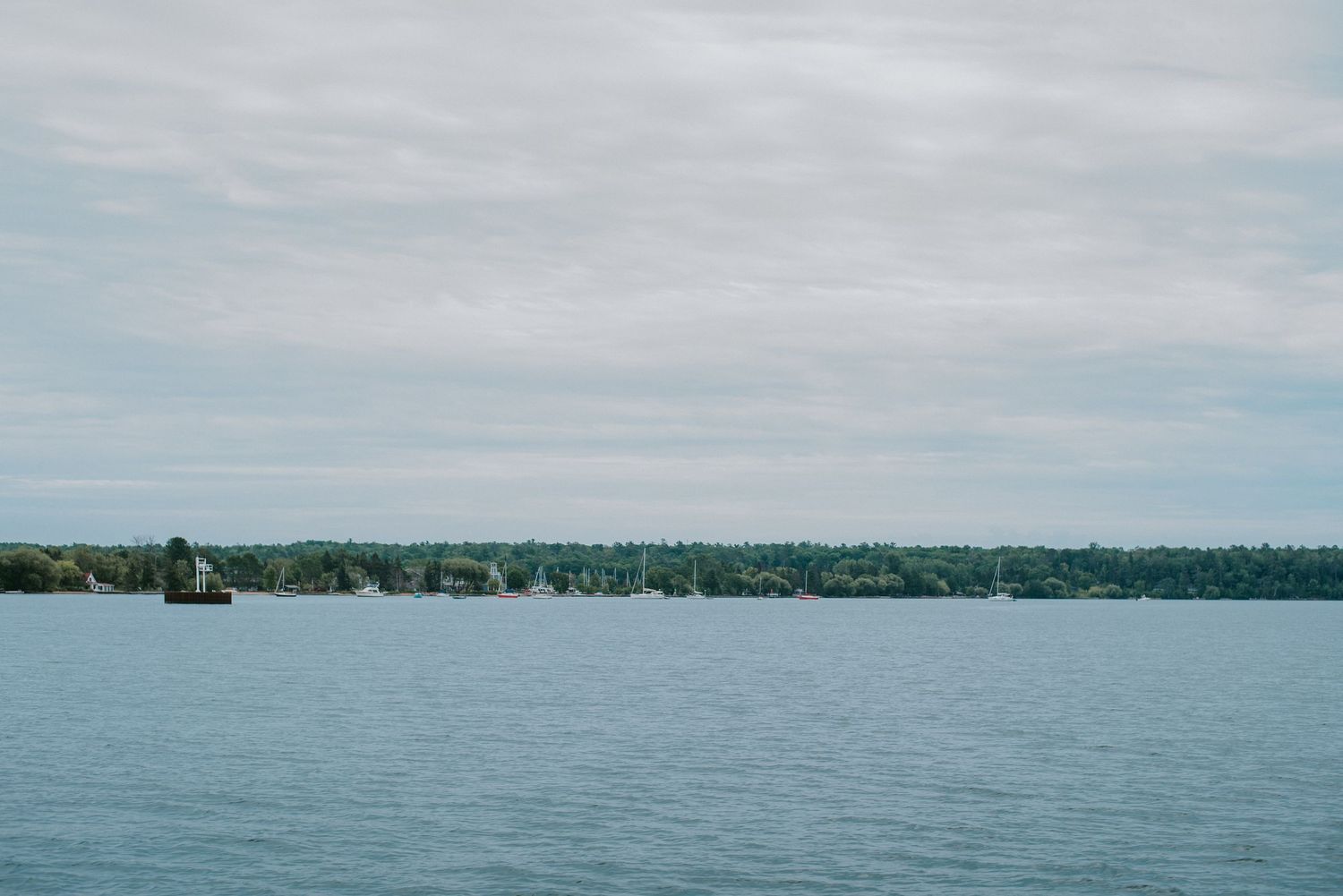 The ferry ride from Bayfield, Wisconsin to Madeline Island, Wisconsin