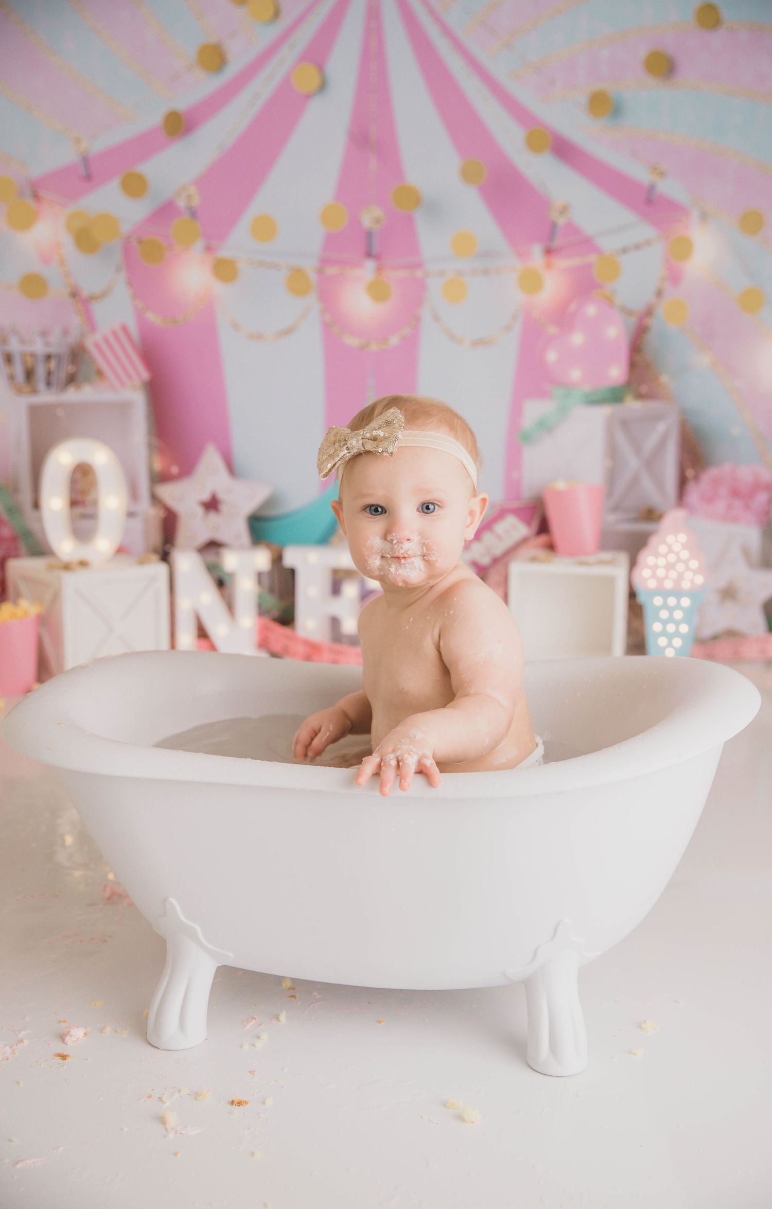 girl cake smash