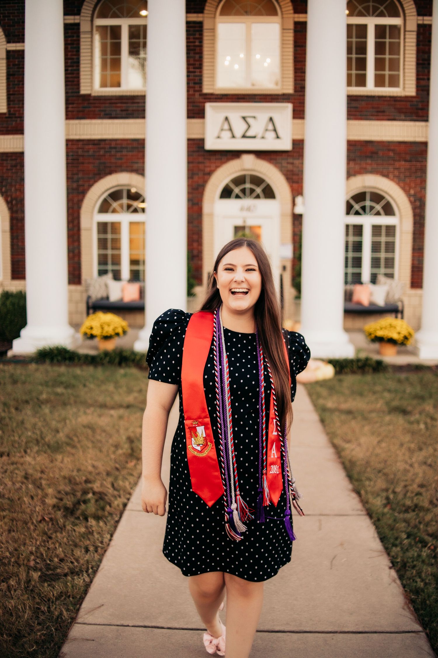 smiling female graduate