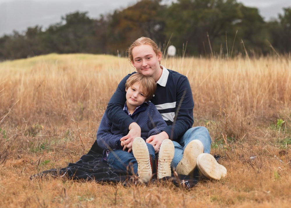 brother photo session cedar park texas fall family photos mini session
