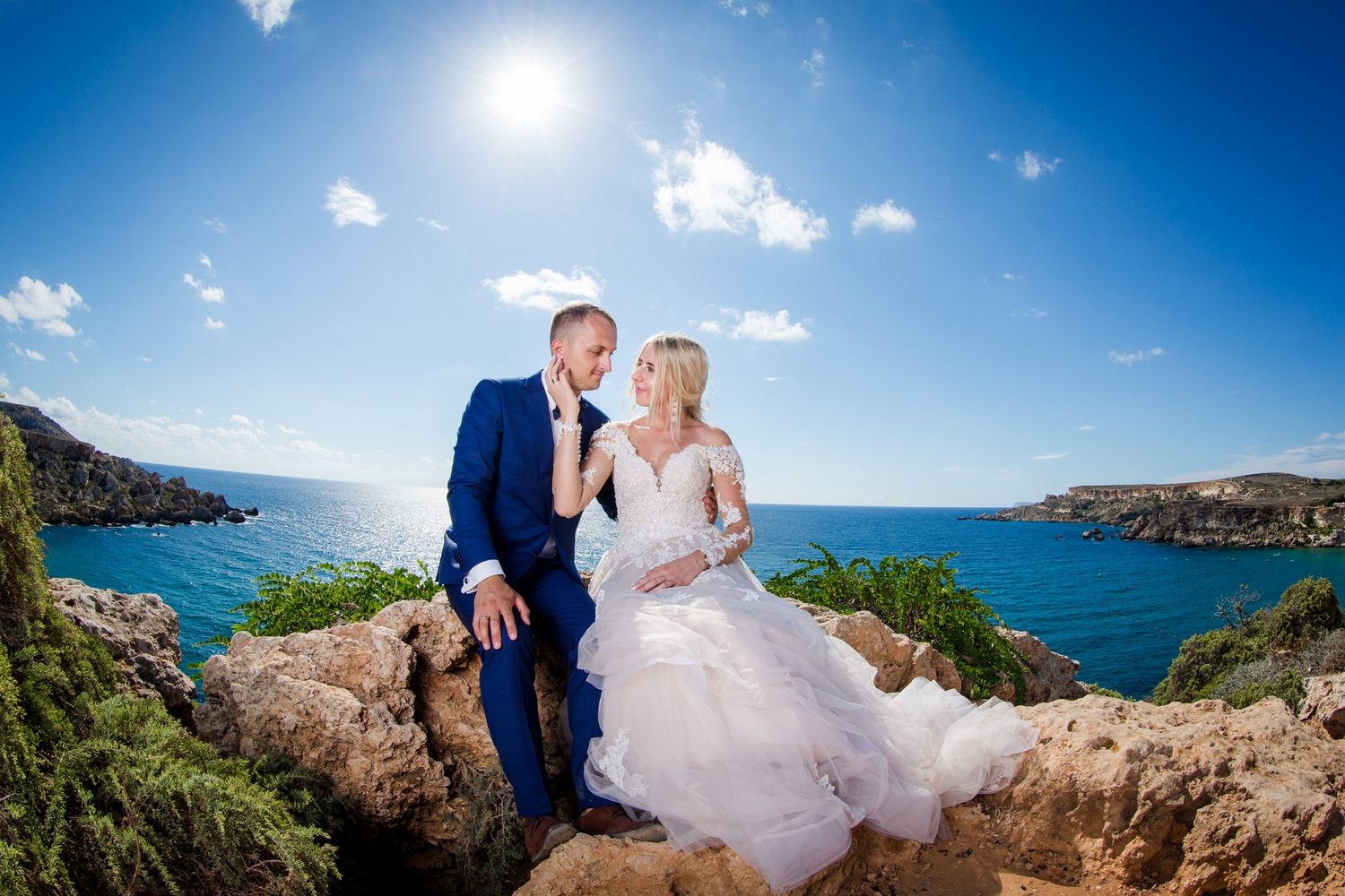 Fotograf ślub, plener, Malta, morze