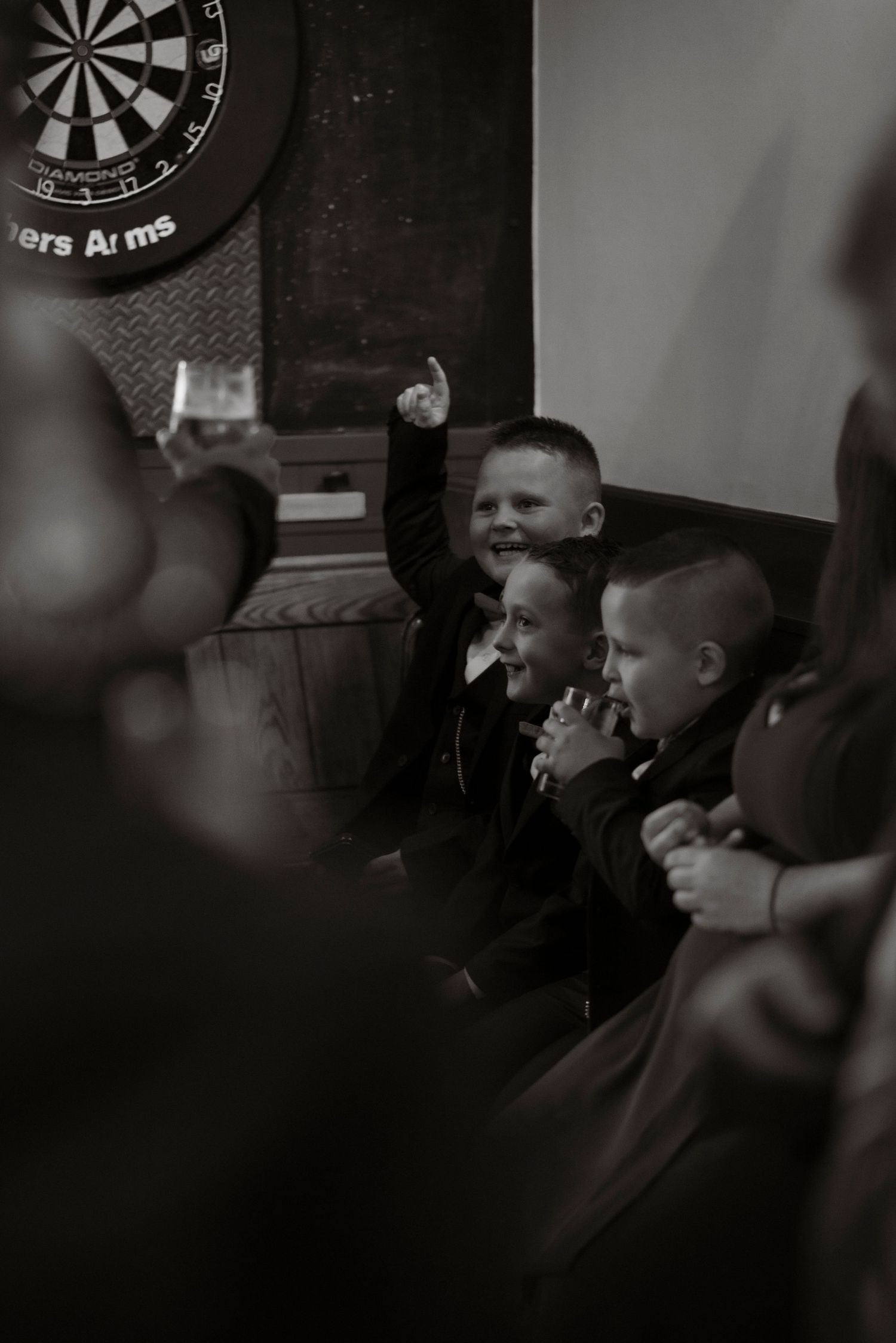 happy page boys, sheffield wedding