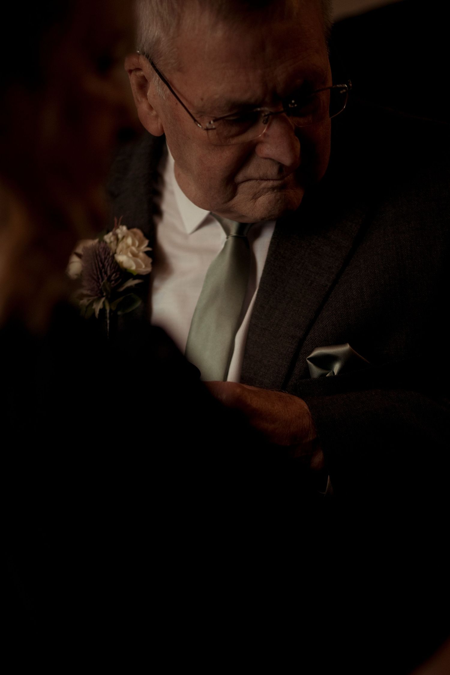 grandfather on wedding day, sheffield wedding