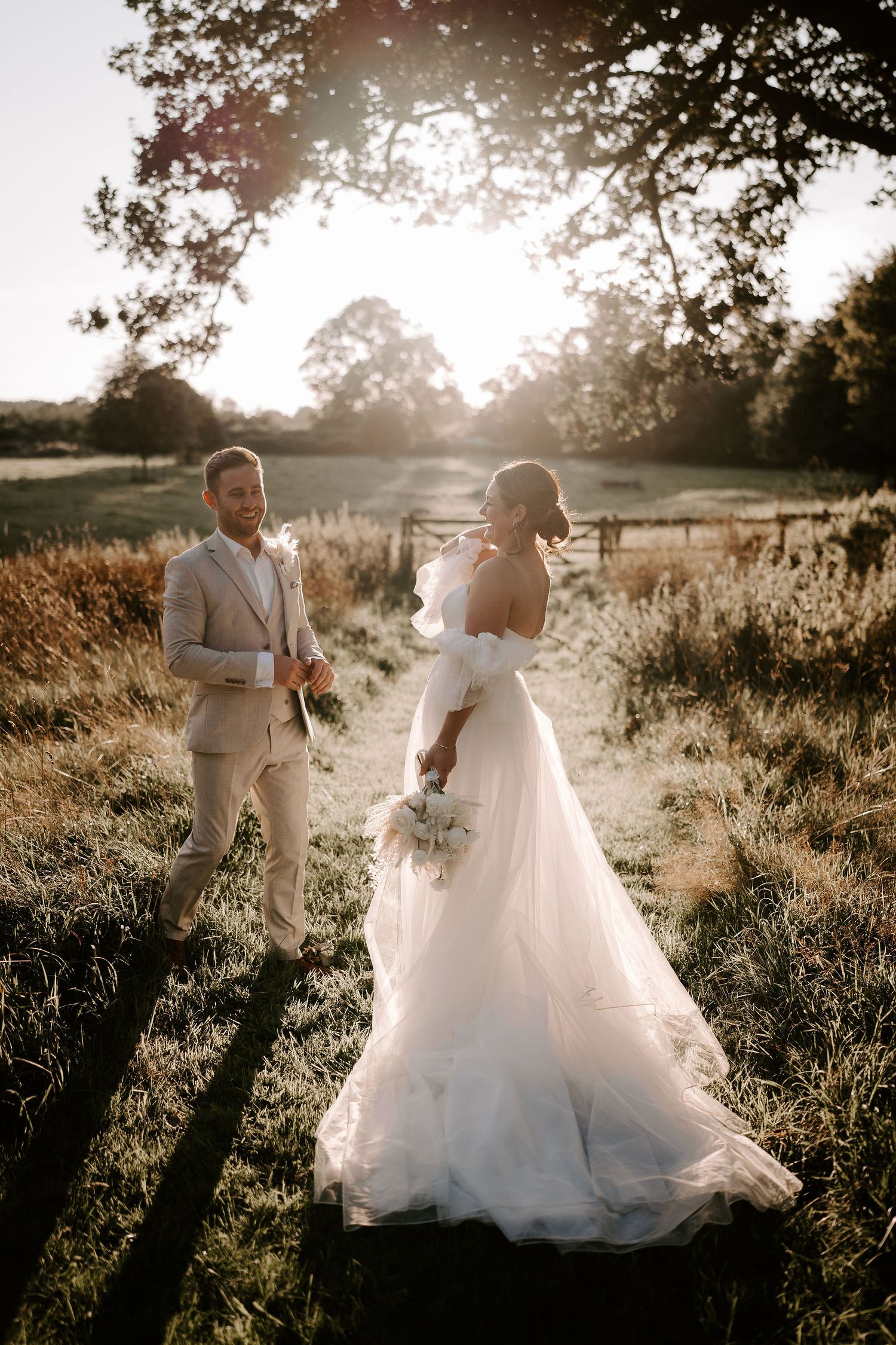 Somerset-pennard-house-wedding-bride-and-groom-sunset