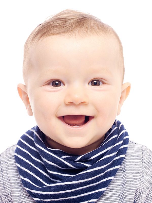 Todler boy smiles in studio portrait photography, Baby photography, High Wycombe, Image by Abigail's Studio