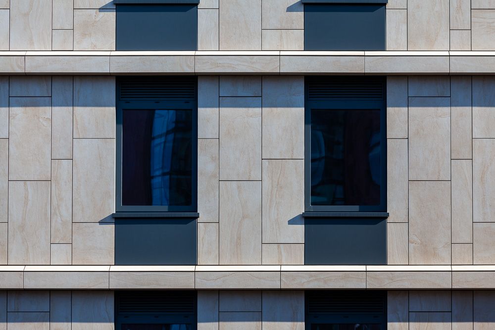 architectural facade detail vesta street Ancoats Manchester