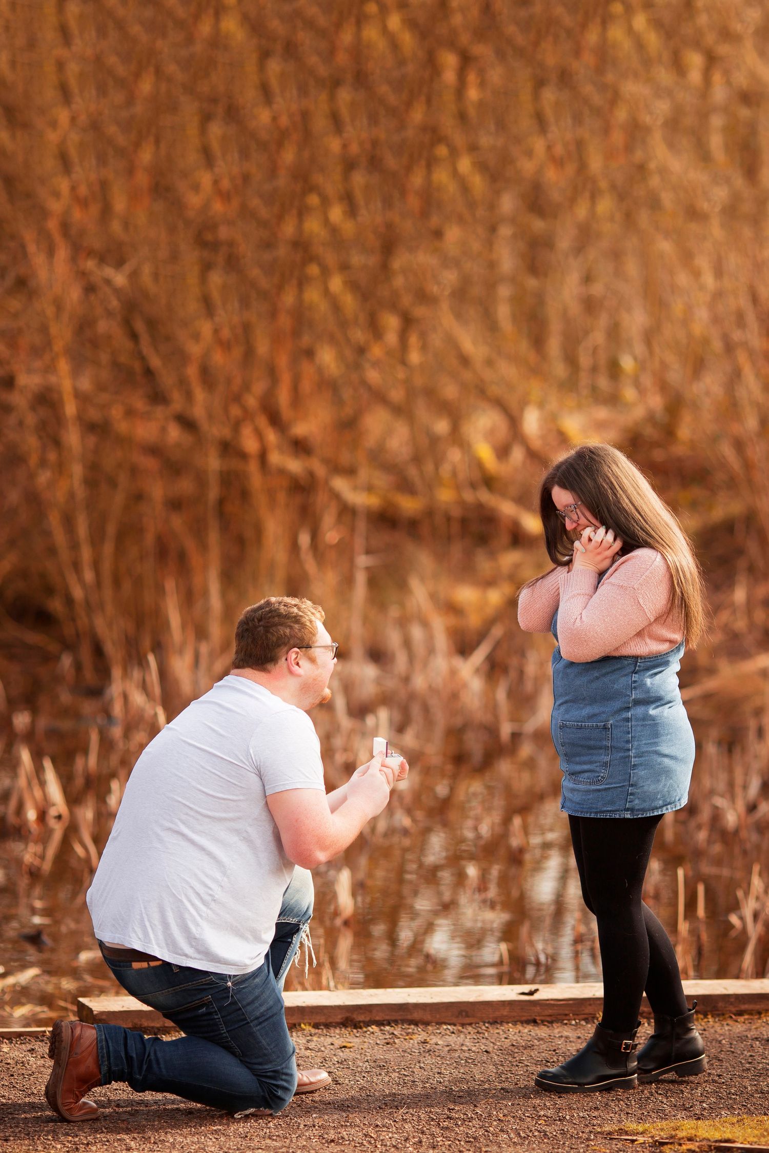 Surprise engagement photoshoot by Little Wonderland Photography Widnes Cheshire