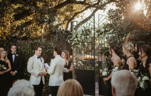 romantic couple wedding photo ceremony gay couple wedding by Julianne drake photography